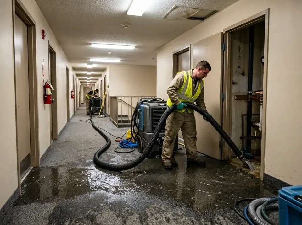 multi-unit-apartment-hallway-f-005 — frequently asked questions, Emergency Burst Pipe Water Extraction & Removal in Holliste…
